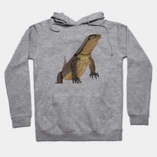 Cute Monitor Lizard Drawing Hoodie